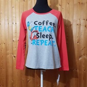 Dr. Seuss Sleep/Lounge Long Sleeve Top Medium